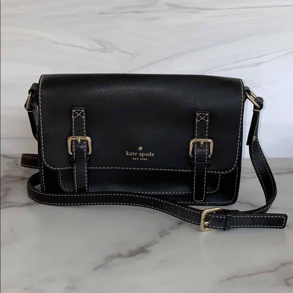 Kate Spade Black Leather Crossbody bag